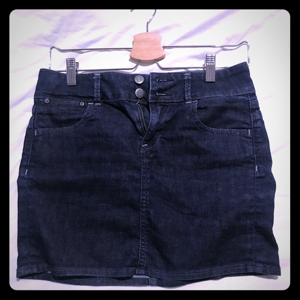 Denim mini skirt